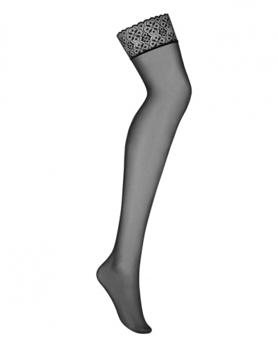 Obsessive - Shibu 蕾絲絲襪 - 黑色 - L/XL 照片