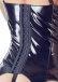 Black Level - 漆皮吊襪帶開胸束衣 - 黑色 - L 照片-4