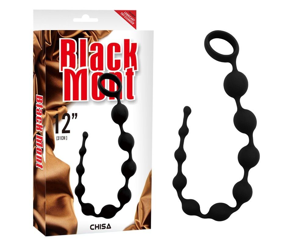 Flexible, Convenient retrieval Loop, Graduated Beads.
Mate... Chisa - Playful Anal Beads - Black photo-2