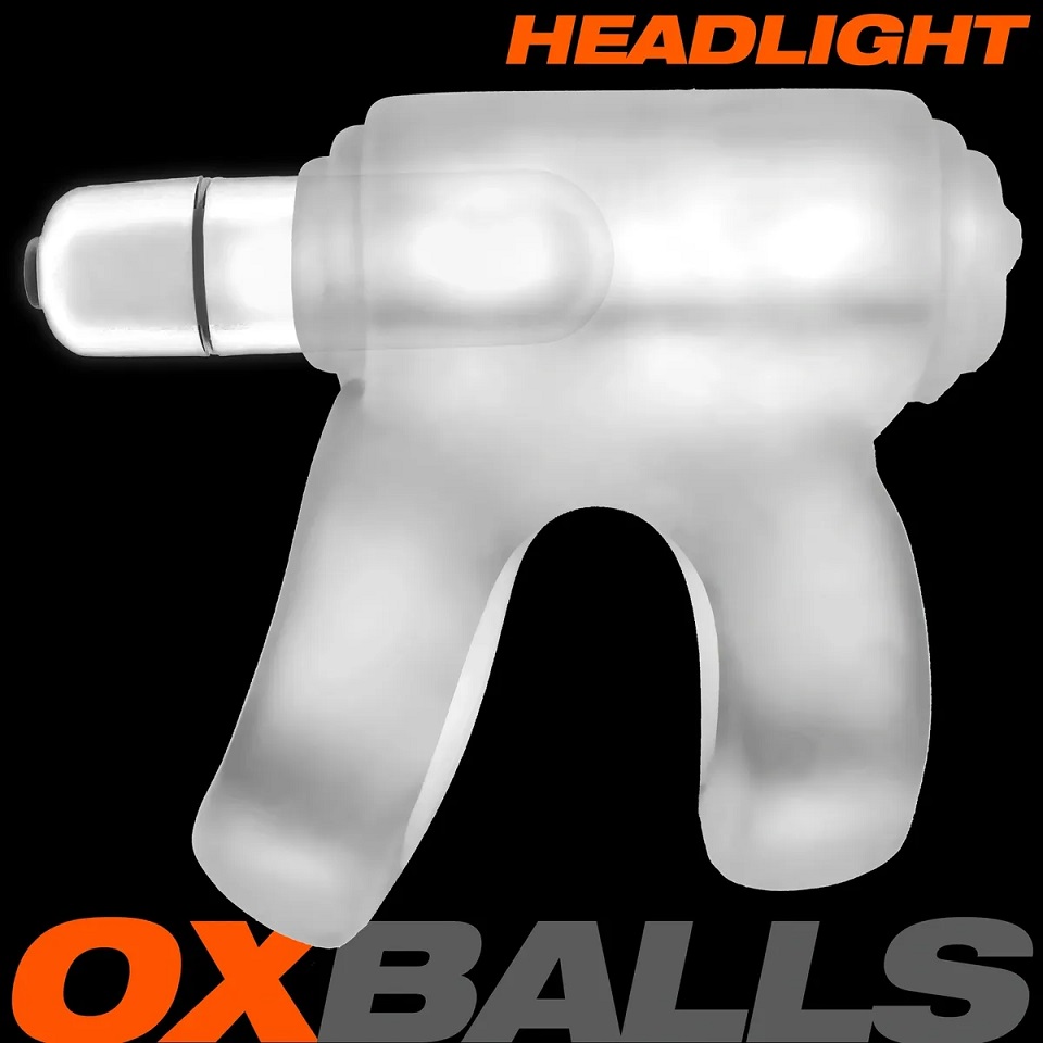 HEADLIGHT shaft-strapper LED lit COCKRING plus shaft-ring th... Oxballs - Headlight Ring - Clear Ice photo-2