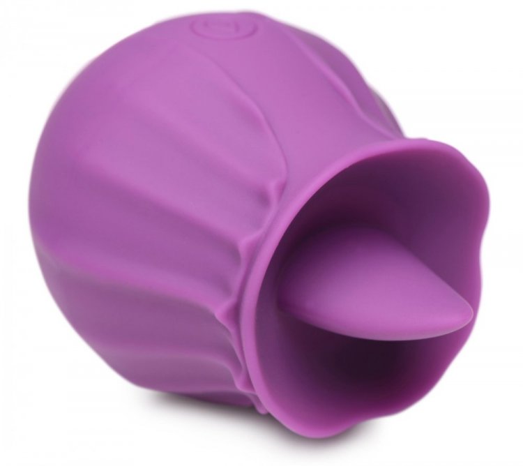 Prepare to blossom with pleasure with this violet-shaped Blo... Inmi - Bloomgasm Wild Licking Stimulator - Purple photo-3