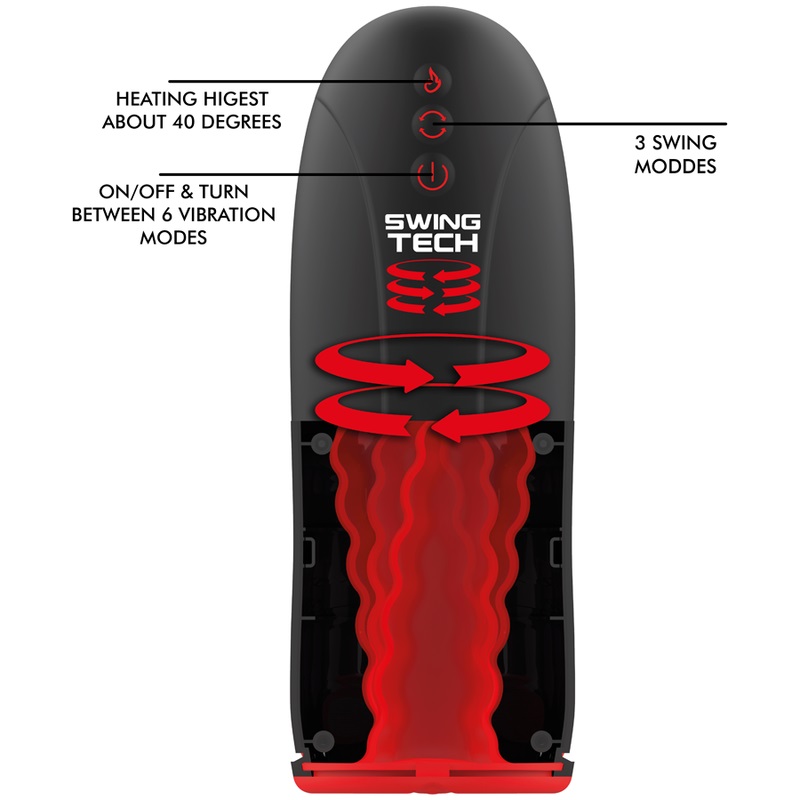 The JAMYJOB SWING-R Male Masturbator is a meticulously desig... Jamyjob - Swing-R Heating Vibro Masturbator photo-4