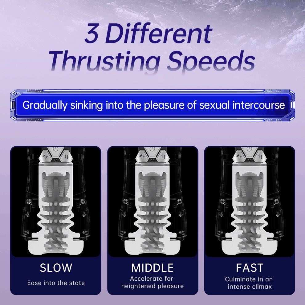 9 Vibrating modes
3 Thrusting modes
Super powerful moto
Soft... Drywell - Dva Thrusting Masturbator - Dark Grey photo-6