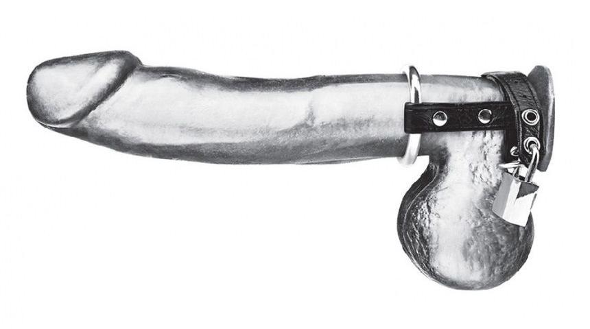 Why settle for a boring ol' chastity belt when you can g... Blueline - Duo Cock And Ball Lock photo-3