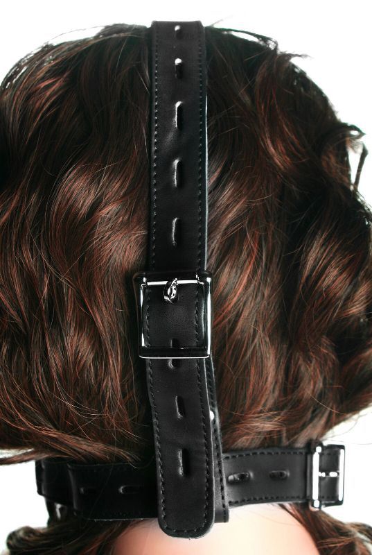 Saddle up! With this Locking Trainer Gag made from silicone.... Strict Leather - Locking Silicone Bit Trainer Gag - Black photo-3
