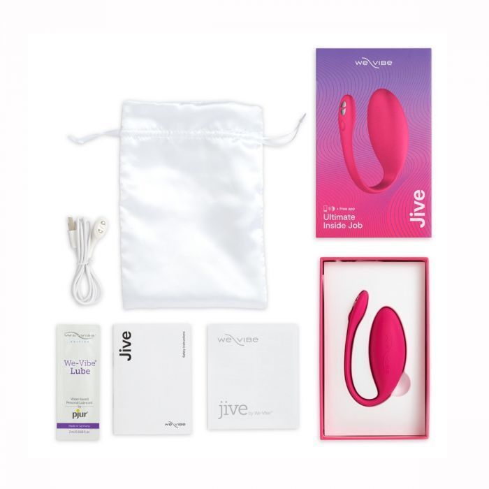 We-Vibe™ 的 Jive可穿戴式震动器由对人体安全的有机矽胶制成,可以通过免费的We-Connect™应用... We-Vibe - Jive 可穿戴式震动器 - 樱桃色 照片-7