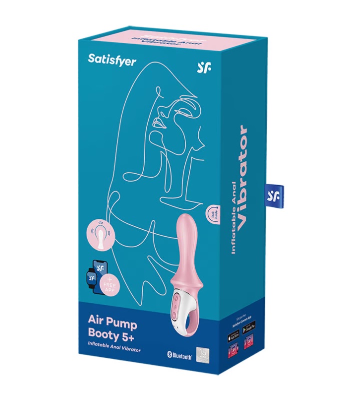 Air Pump Booty 5 Connect App pampers you with vibrations and... Satisfyer - Air Pump Booty 5 - Pink photo-5