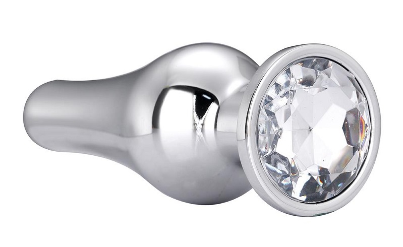 The Gleaming Love collection presents this conical shaped an... Dreamtoys - Gleaming Love Pleasure Plug S - Silver photo-3