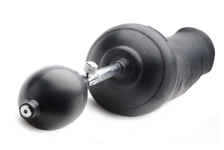 Is there even such a thing as too much dick? Find out the an... TOF - Tom's Inflatable Dildo - Black photo-5