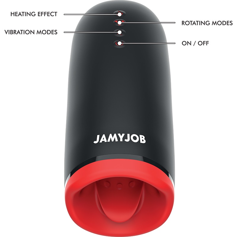 Experience a new level of pleasure with the SPIN-X male mast... Jamyjob - Spin-X Heating Vibro Masturbator photo-6