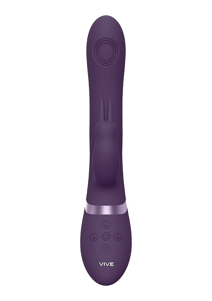 RINI hits all the spots. With Three 10-functionNew Generatio... Vive - Rini Double Rabbit Vibrator - Purple photo-3