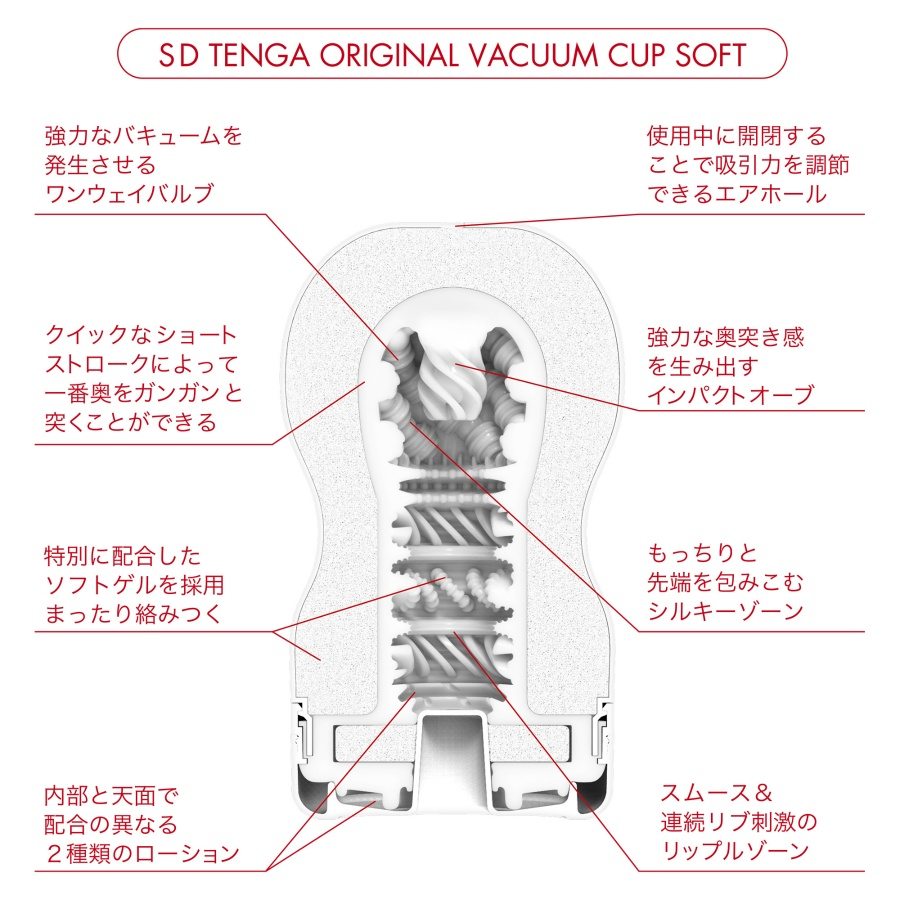 Introducing the Tenga SD Original Vacuum Cup Soft 2G. This T... Tenga - SD Original Vacuum Cup Soft 2G photo-2