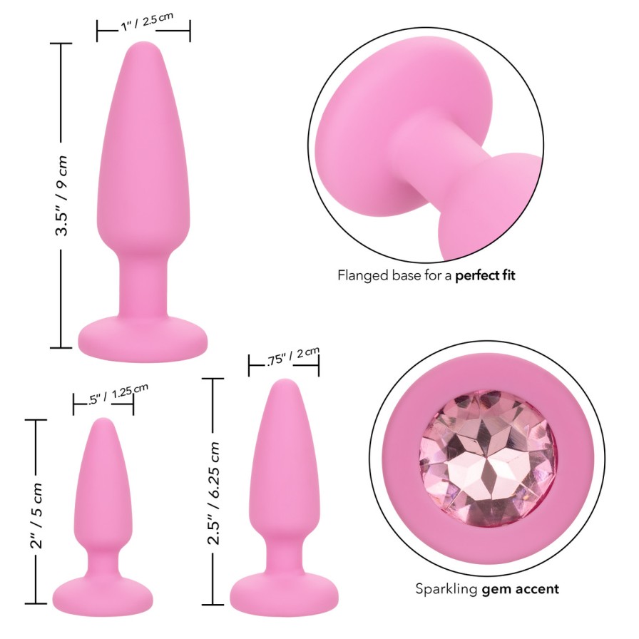 Give into your naughtiest fantasies and open yourself up to ... CEN - First Time Crystal Booty Kit - Pink photo-15