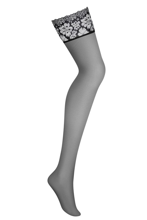 Hello babe! We’ve got a little hint for you. These incredibl... Obsessive - 856-STO-1 Stockings - Black - S/M photo-5