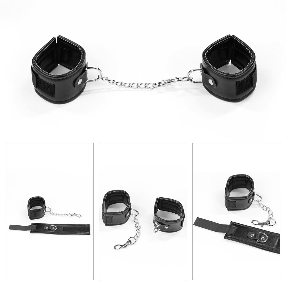 Users can be in any comfortable position, or uncomfortable i... Lovetoy - Deluxe Bondage Kit - Black photo-3