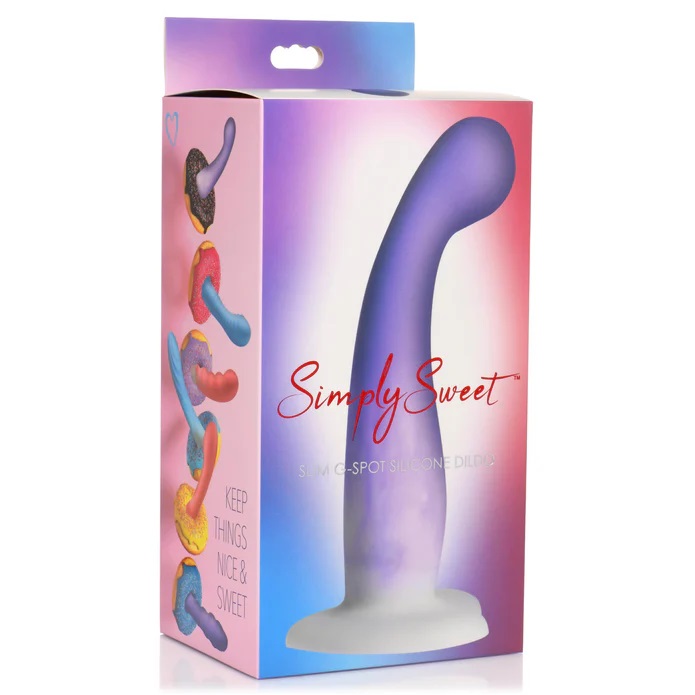 Get to your sweet spot with this Simply Sweet Slim G-Spot Si... Simply Sweet - Slim G-Spot Dildo - Purple photo-6