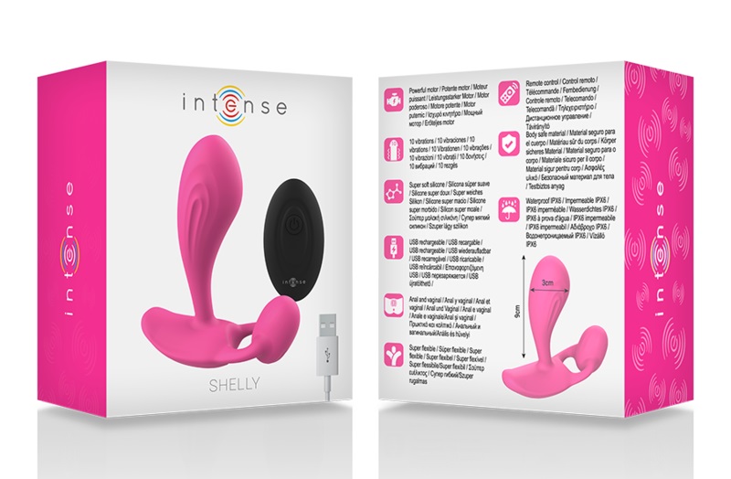 Strong, stronger, intense: The Intense Shelly Plug is every ... Intense - Shelly Vibro Plug w Remote - Pink photo-6