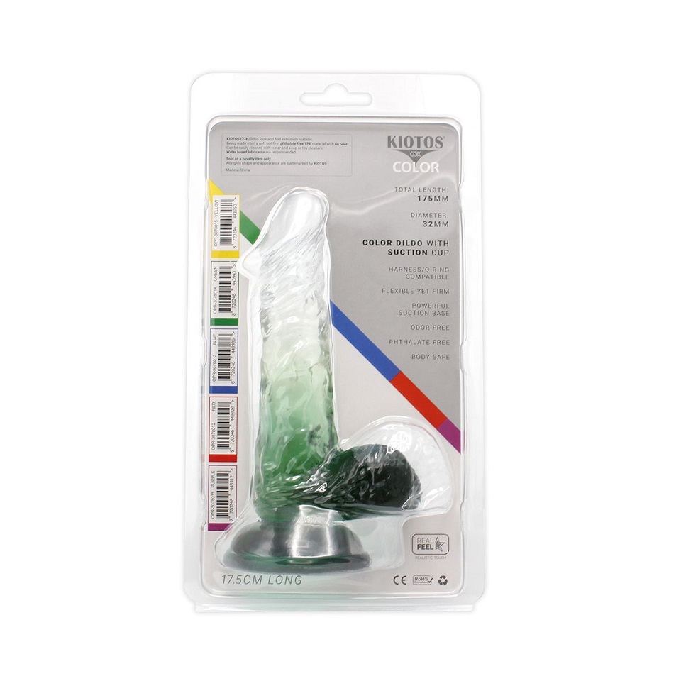 This special transparent dildo has an amazing color mix and ... Kiotos - Realistic Dildo 03 - Green photo-10