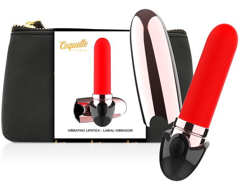 This vibrating lipstick is a unique style travel companion: ... Coquette - Lipstick Rechargeable Vibe - Gold photo-6