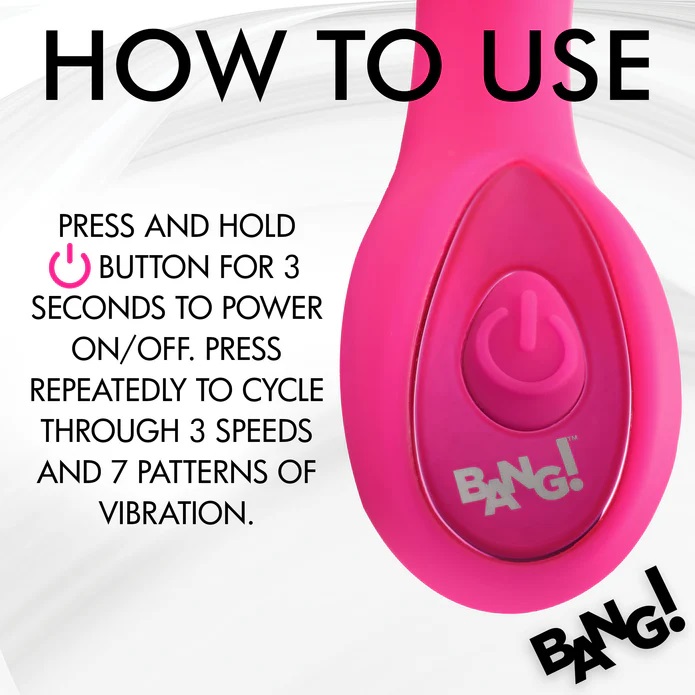 Get the power and pleasure right where you want it with this... Bang! - G-Spot Vibrator - Pink photo-7