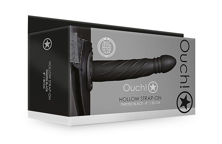 Forget all that you know about the classic Strap-On. Ouch! H... Ouch - Twisted Hollow Strap-On 8" - Black photo-9
