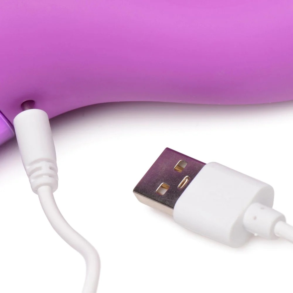 Indulge in pleasure you’ve never known before with this Trip... Bang! - Triple Rabbit Vibrator - Purple photo-8