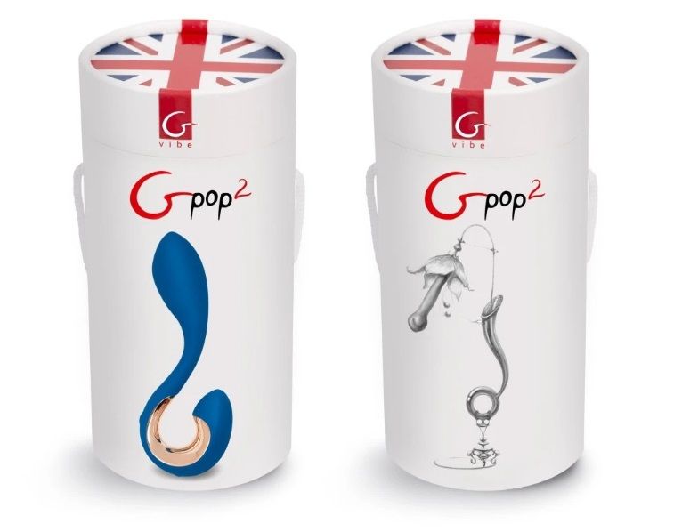 Gpop² is an anatomic unisex vibrator with a new powerful mot... Gvibe - Gpop2 - Indigo Blue photo-5