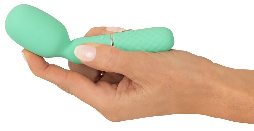 The beautiful, pastel-coloured Mini Vibrator from the Cuties... Cuties - Mini Wand Vibrator - Blue photo-2