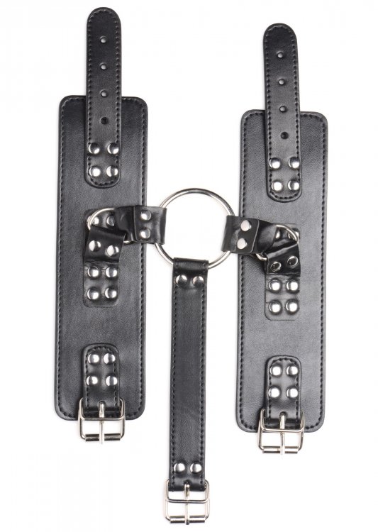 Strap in your submissive with these Neck to Wrist restraints... Strict - Neck to Wrist Restraints - Black photo-10