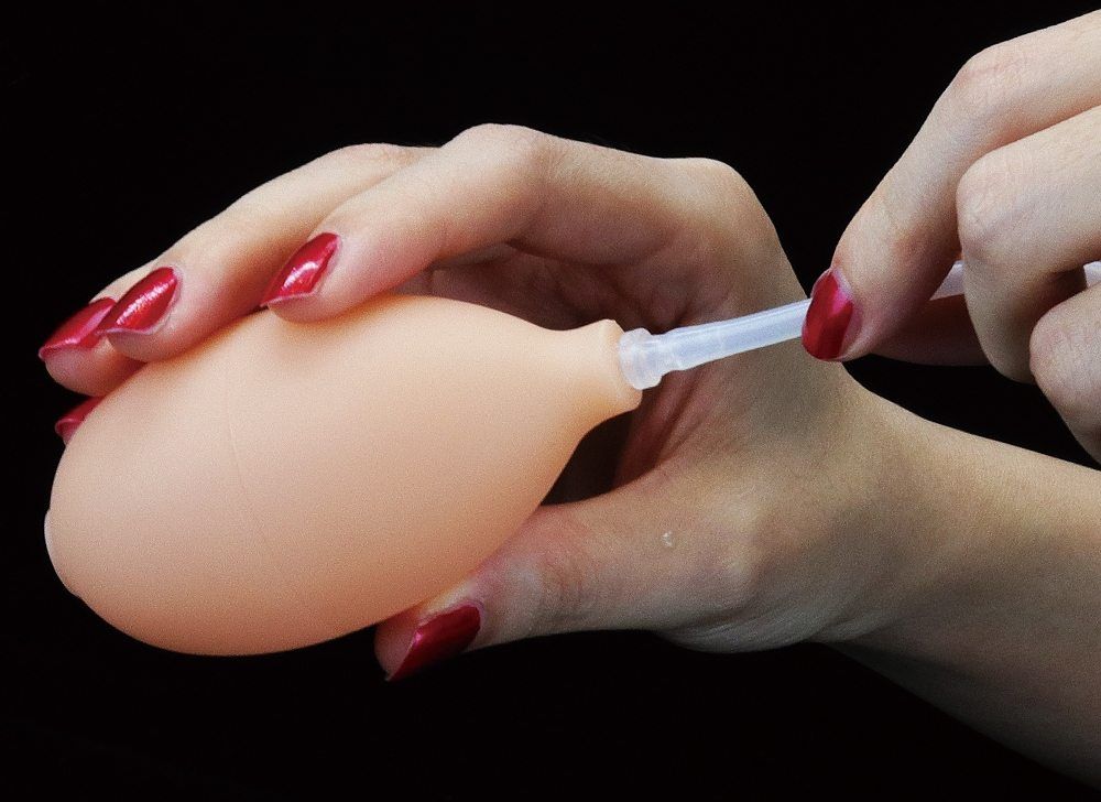 Enjoy lots of horny, squirting fun with this soft, realistic... Lovetoy - Soft Ejaculation Cock With Ball 8"- Flesh photo-4