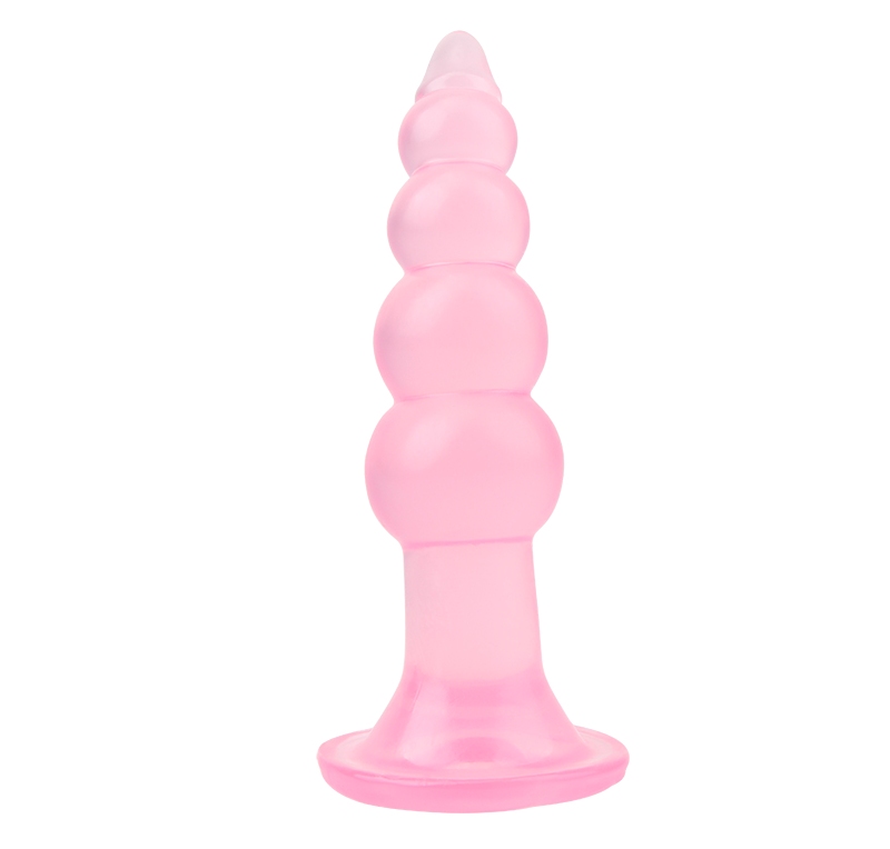Anti-Bacterial, Better-Than-Real, Phathalate Free, Anal Trai... Chisa - Bumpy Butt Plug - Pink photo-2