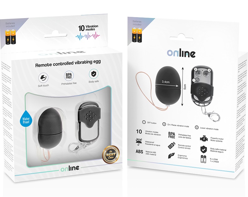 Are you tired of the monotony and looking for something to s... Online - Vibro Egg w Remote S - Black photo-6