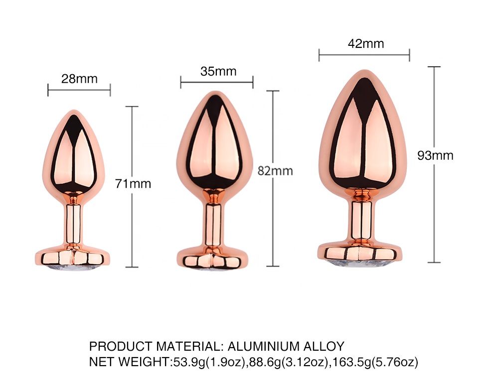 Heart-shaped anal plug with gem
Material: Aluminium alloy
S... MT - Heart Anal Plug M-size - Rose Gold photo-4