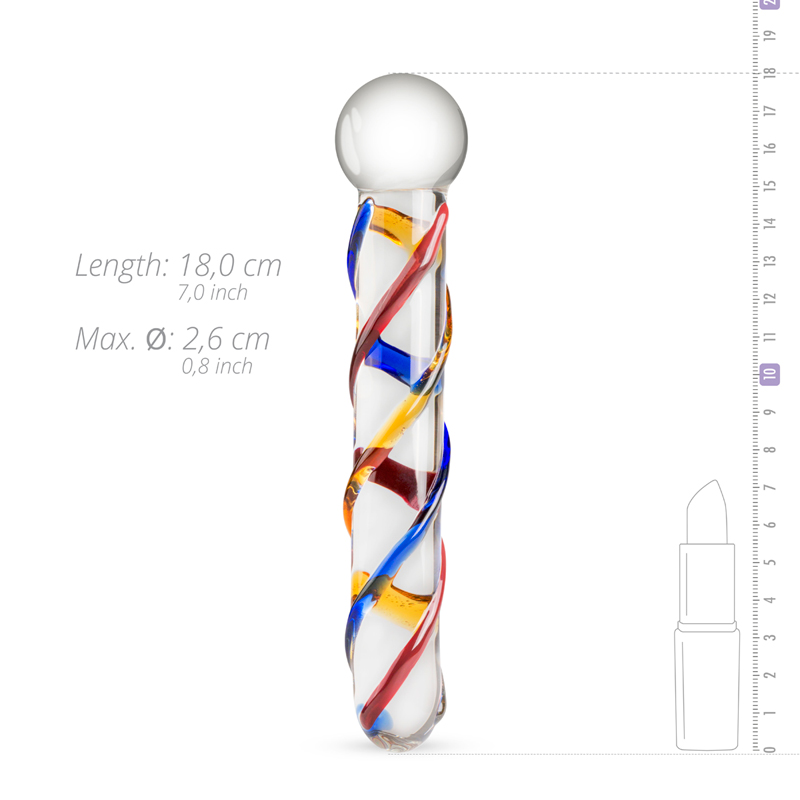 Complete your toy collection with this beautiful glass dildo... Gildo - Glass Dildo No.10 - Clear photo-3