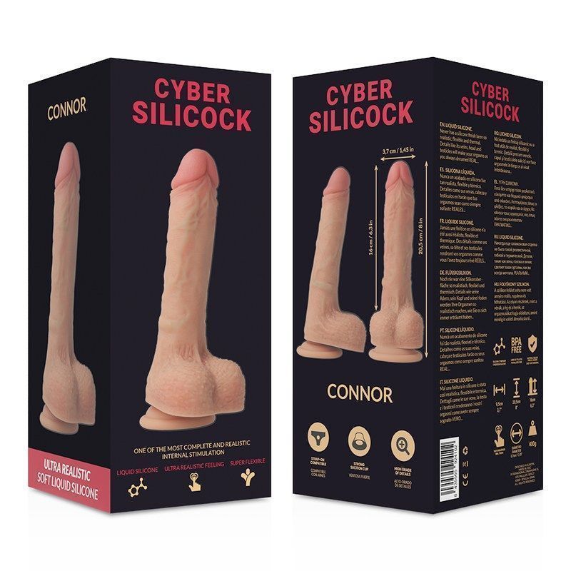 The natural shape and composition of the cybersilicock mater... Cyber Silicock - Connor Ultra Realistic Dildo 20.5cm photo-7