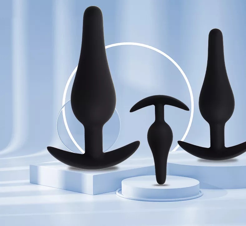 Silicone butt plug - great choice for man and woman MT - Anchor Anal Plug M - Black photo-6
