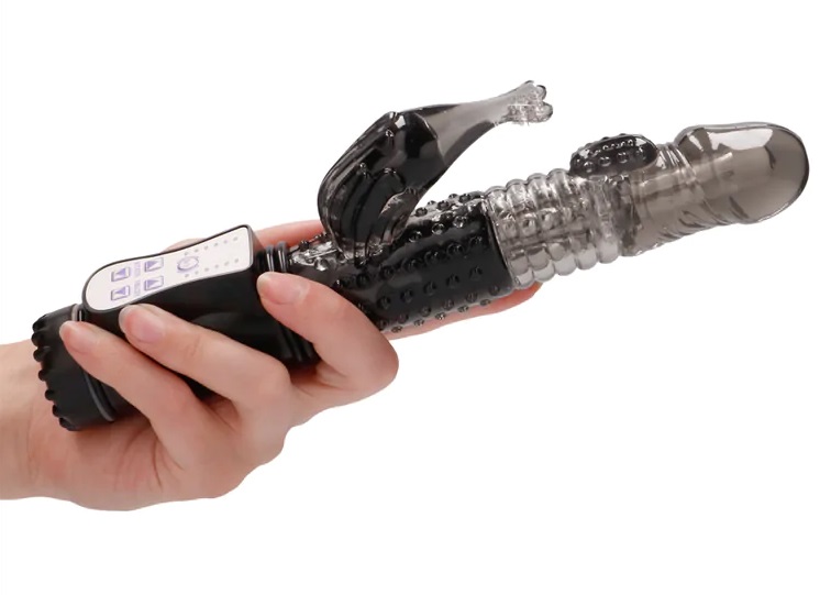 This Dolphin is the perfect vibrator for reaching every sens... GC - Rotating Vibro Dolphin - Black photo-2