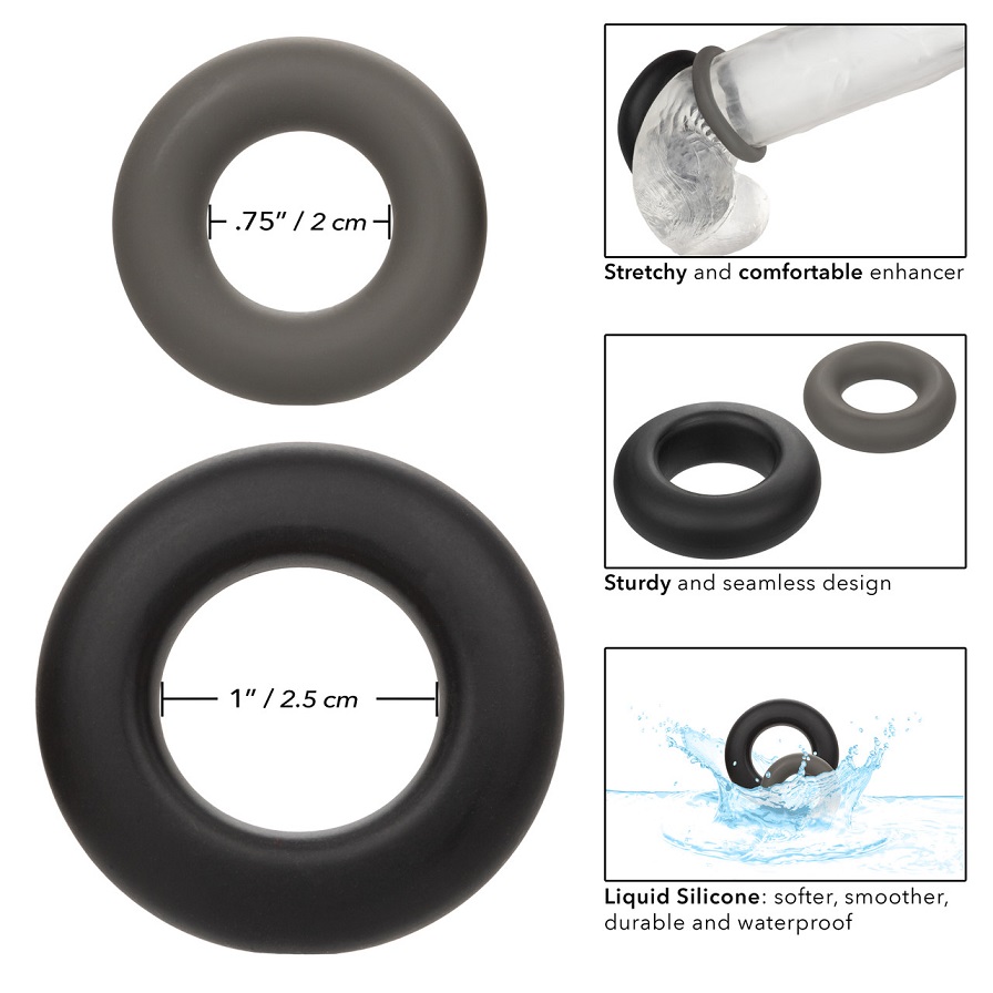 Introducing the Alpha Liquid Silicone Prolong Set of 2, a pe... CEN - Alpha Prolong Rings 2pcs Set photo-9