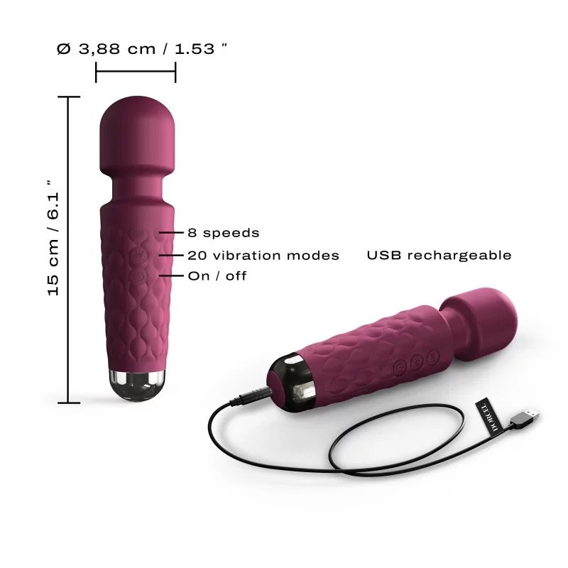 Treat yourself to the Mini version of Wanderful, your best t... Dorcel - Mini Wanderful Massager - Plum photo-8