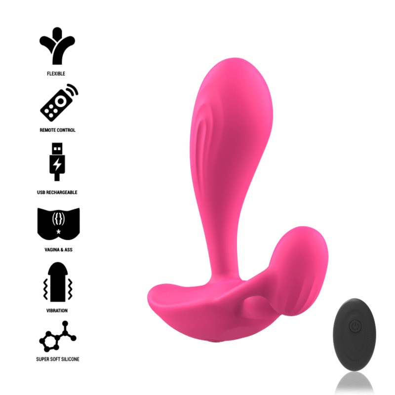 Strong, stronger, intense: The Intense Shelly Plug is every ... Intense - Shelly Vibro Plug w Remote - Pink photo-2