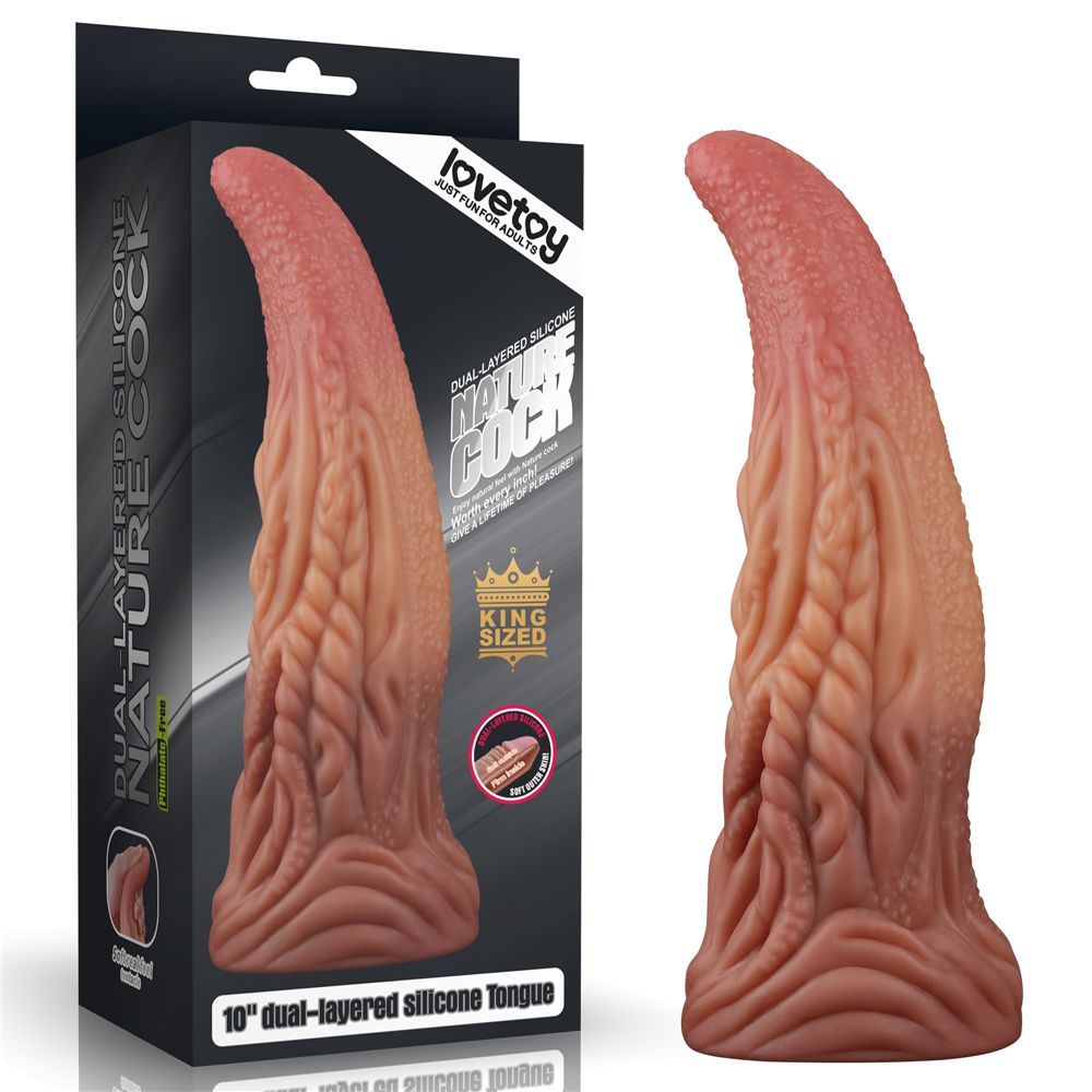 Built to deliver the most lifelike satisfaction, Love Toy du... Lovetoy - 10'' Dual Layered King Sized Tongue photo-20