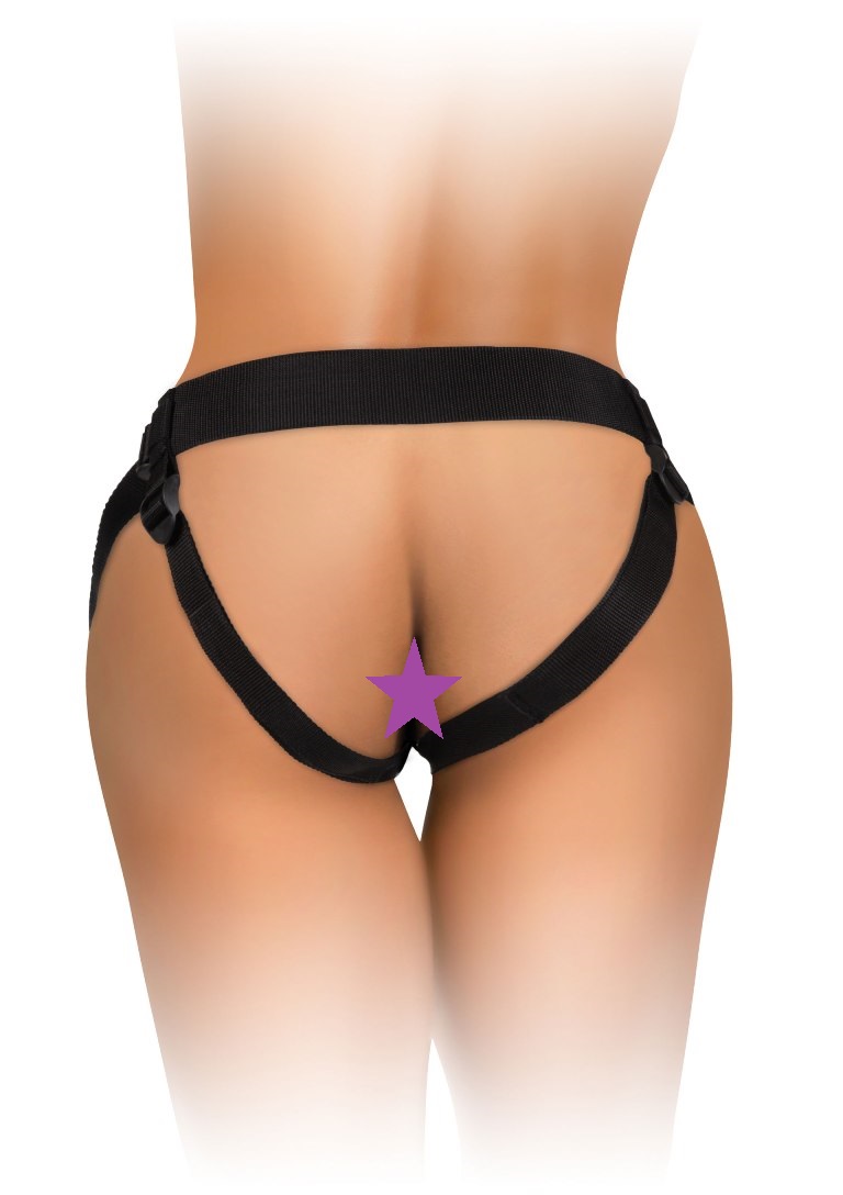The patented Beginner’s Body Dock Strap-On Harness takes str... King Cock - Beginners Body Dock Harness - Black photo-2