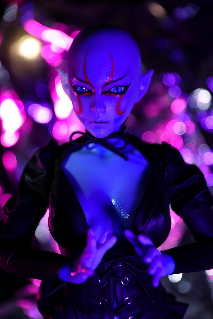 To check the sample of realistic doll visit our showroom.
... Momoko Elf Fantasy Mini Realistic Sex Doll, Blue Skin, Soft Silicone 60 cm (2 ft) photo-9