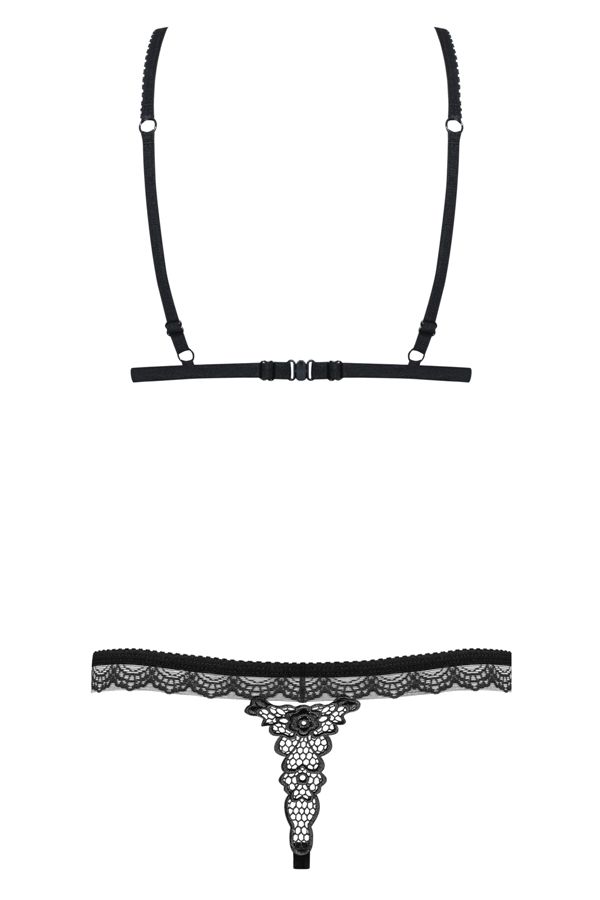 If you want to warm up the atmosphere in your bedroom… this ... Obsessive - 865-SET-1 2-pcs Set - Black - L/XL photo-8