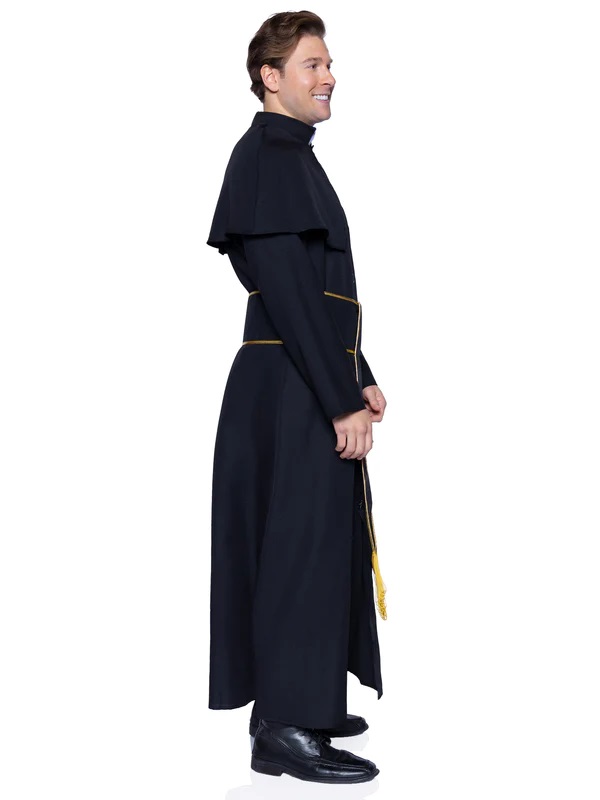 Bless the Halloween heathens in 2 PC Priest Costume by Leg A... Leg Avenue - Priest Costume 2pcs - Black - XL photo-3