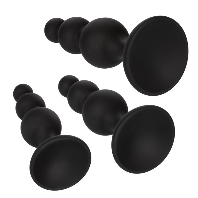 Experience superior anal training with the Silicone Beaded A... CEN - Silicone Beaded Anal Kit - Black photo-4