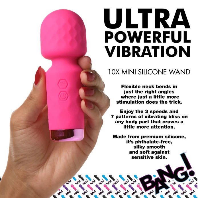 This is for the discreet hedonists. For those always ready f... Bang! - 10X Mini Wand - Pink photo-4