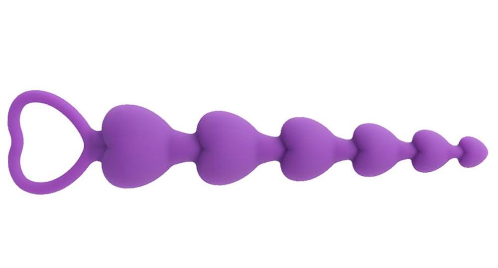 Silicone heart-shaped anal beads
Total L: 185mm ... MT - Heart Anal Beads - Purple photo-3