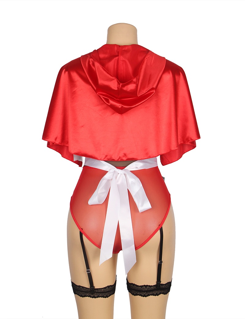 Halloween and Christmas adult little Red Riding Hood cosplay... Ohyeah - Red Riding Hood Costume - 3XL photo-10