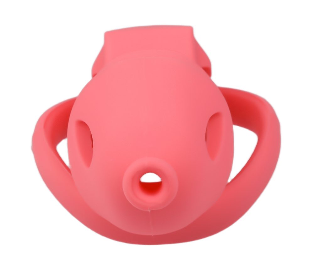 Cage high: 107mm &n... FAAK - Long Resin Chastity Cage - Red photo-6